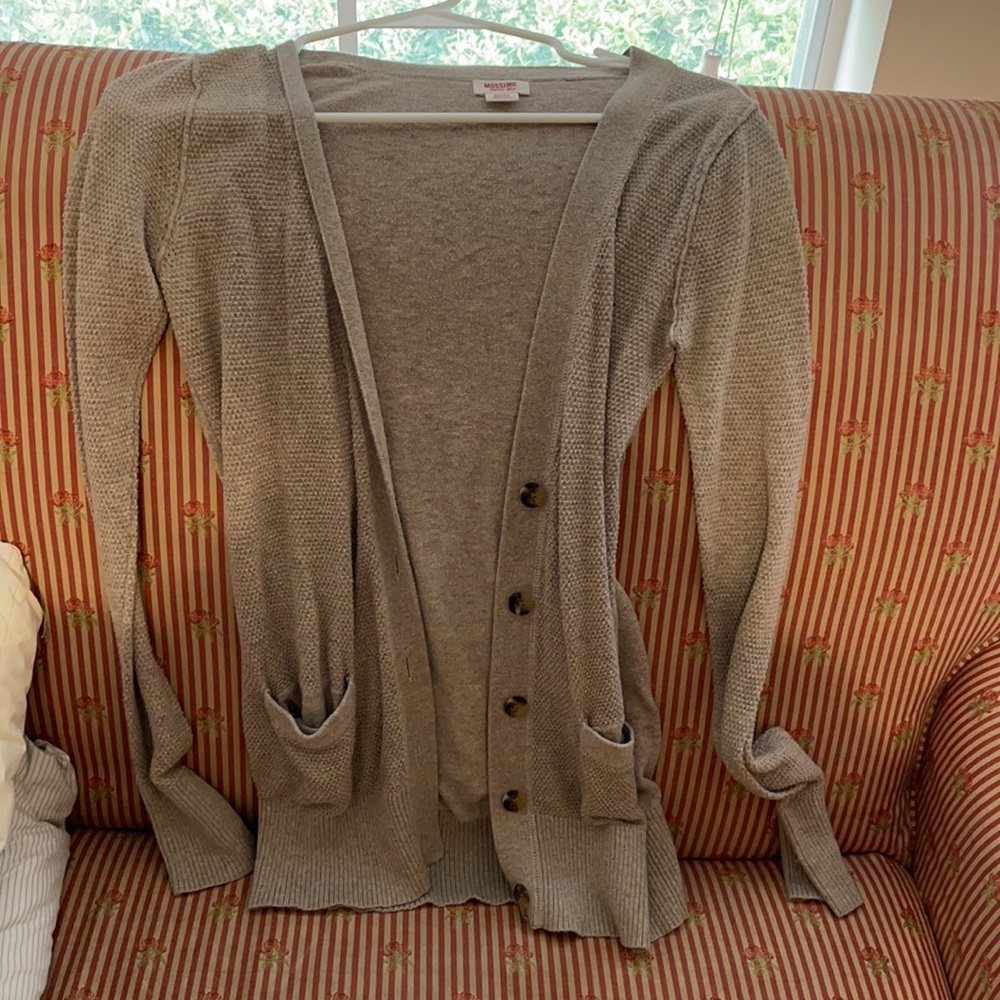 Tan cardigan